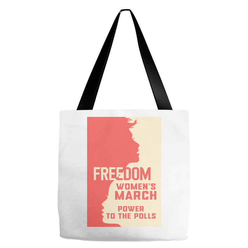 Womens March Freedom Power To The Poll Tote Bags | Artistshot