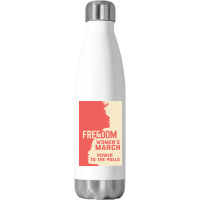 Womens March Freedom Power To The Poll Stainless Steel Water Bottle | Artistshot