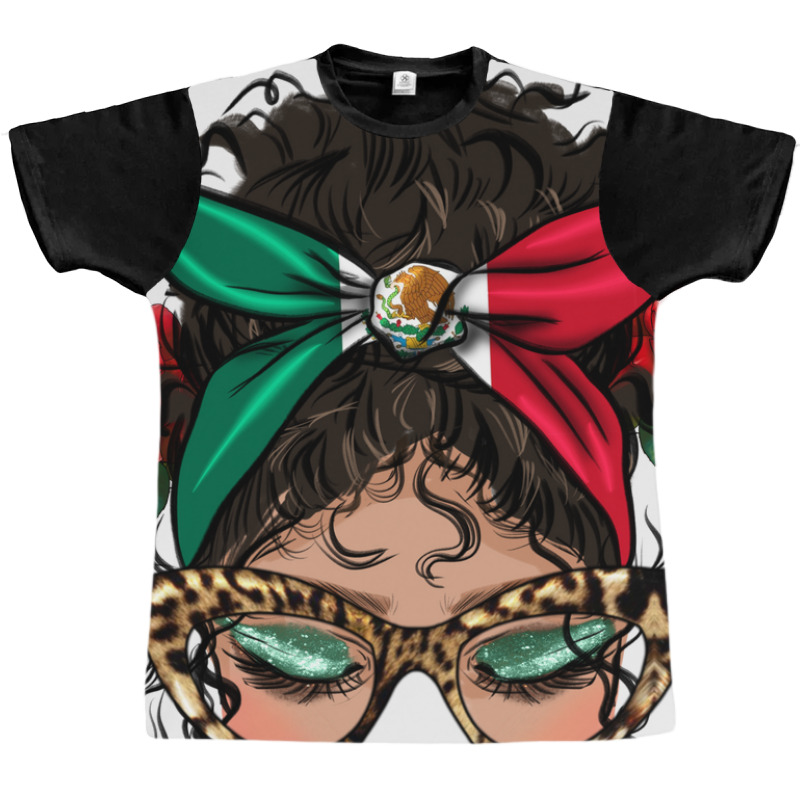 Proud Latina Messy Bun Graphic T-shirt by HRA Design Shop | Artistshot