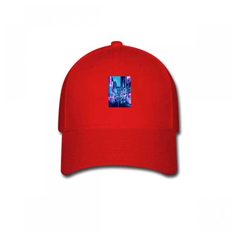 Tokyo Neon Night Synthwave Baseball Cap by Jeff_Nugroho | Artistshot