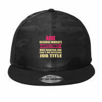 Aide Funniest Isn't A Jobtitle Camo Snapback | Artistshot