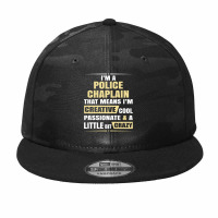 Police Chaplain, Creative, Cool And Crazy Camo Snapback | Artistshot