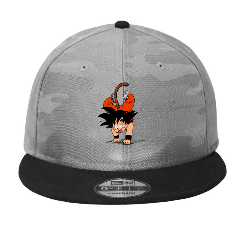 Goku Funny Camo Snapback by Pixel kon | Artistshot