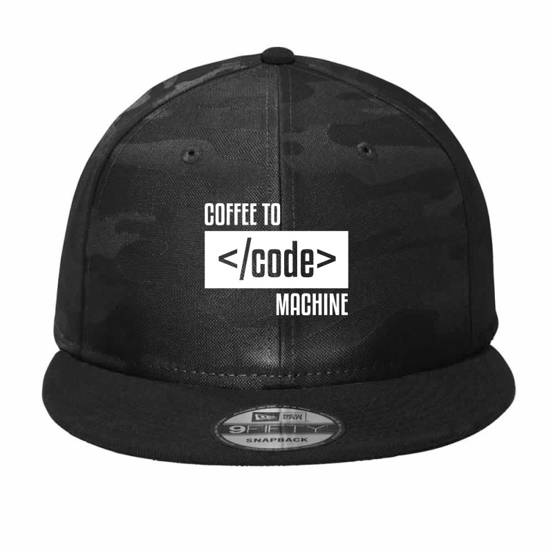 Coffee To Machine Code Geek Solver Coder Accounta Camo Snapback by zackky | Artistshot