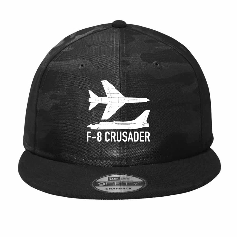 F8 Crusader Jet Fighter Plane Camo Snapback | Artistshot