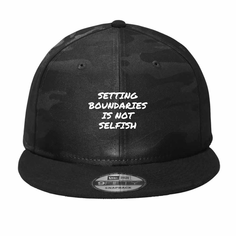 Setting Boundaries Is Not Selfish, Mental Health Awareness.,mental Hea Camo Snapback by satanarts | Artistshot