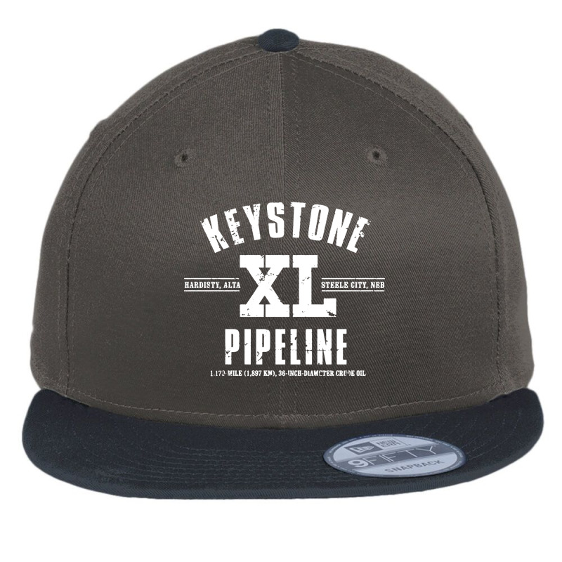 Keystone Xl Pipeline Flat Bill Snapback Cap | Artistshot