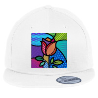 My Psychedelic Rose Flat Bill Snapback Cap | Artistshot