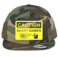 Angry Gamer Flat Bill Snapback Cap | Artistshot