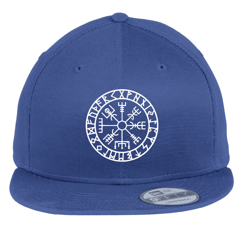 Wikingerkompass Runen Flat Bill Snapback Cap | Artistshot