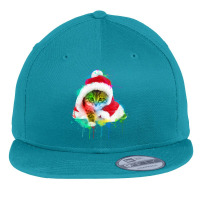 Merry Christmas Cat Flat Bill Snapback Cap | Artistshot