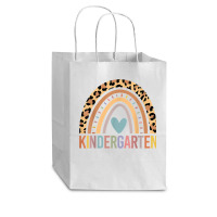 Kindergarten Rainbow Girls Boys Teacher Team Kinder Squad T Shirt Cub Paper Bag - 8 X 4 1/2 X 10 1/4 | Artistshot