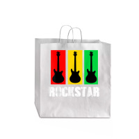 Rockstar Kids Tshirt Vintage Guitar Tshirt Jumbo Paper Bag - 18 X 7 X 18 3/4 | Artistshot