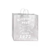 Fishing 50th Birthday Funny Fishings 50 Year Old Jumbo Paper Bag - 18 X 7 X 18 3/4 | Artistshot