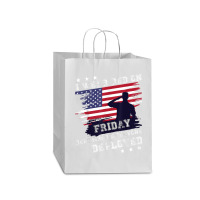 I Wear Red On Friday Remember Deployed American Flag Retro T Shirt Mart Paper Bag -13 X 7 X 17 | Artistshot