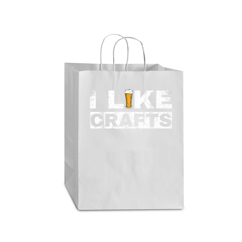 Mens I Like Crafts Beer Funny Clever Drinking And Hops Apparel T Shirt Mart Paper Bag -13 X 7 X 17 | Artistshot