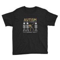 Autism Its A Different Ability Funny Dabbing Skeleton Premium Youth Tee | Artistshot