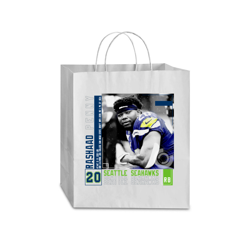 Rashaad Penny Football Traveler Paper Bag -13 X 6 X 15 3/4 | Artistshot