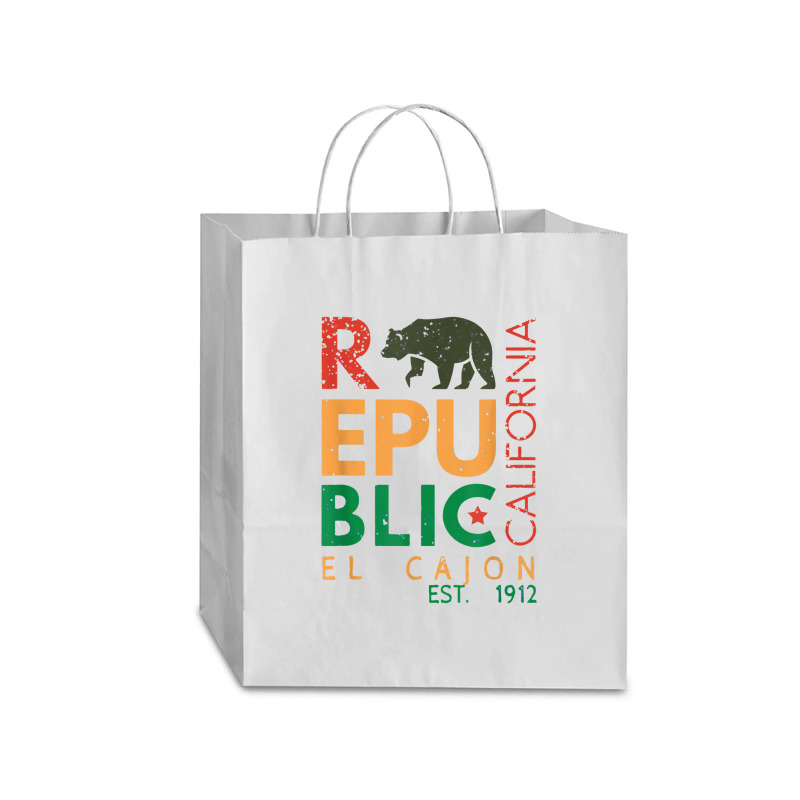 Republic Of California Traveler Paper Bag -13 X 6 X 15 3/4 | Artistshot