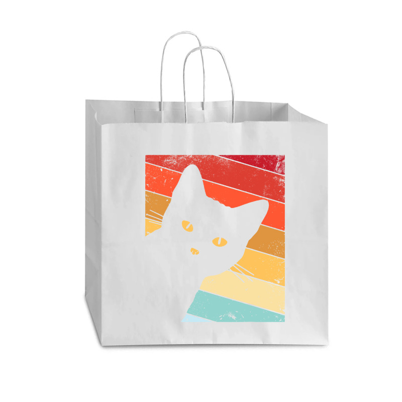 Retro Vintage Cat Vogue Paper Bag - 16 X 6 X 12 | Artistshot