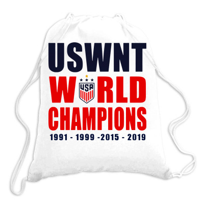 Uswnt 2019 Women’s World Cup Champions Drawstring Bags Designed By Pinkanzee