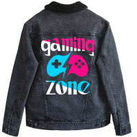 Gaming Zone Unisex Sherpa-lined Denim Jacket | Artistshot