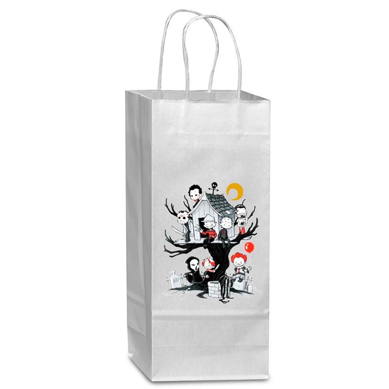 Park Horror Movie Park Halloween Wine Paper Bag - 5 1/2 X 3 1/4 X 13 | Artistshot