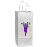 Mardi Gras Tuxedo Costume  Carnival Parade Design Wine Paper Bag - 5 1/2 X 3 1/4 X 13 | Artistshot