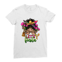 Latina Messy Bun Lets Fiesta Ladies Fitted T-shirt | Artistshot