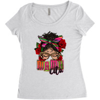 Latina Messy Bun Mamacita Women's Triblend Scoop T-shirt | Artistshot