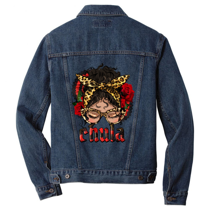 Latina Messy Bun Chula Men Denim Jacket by HRA Design Shop | Artistshot