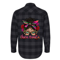 Latina Messy Bun Chica Bonita Flannel Shirt | Artistshot