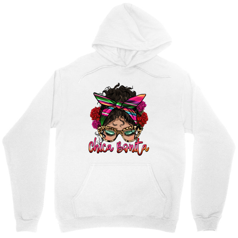 Latina Messy Bun Chica Bonita Unisex Hoodie by HRA Design Shop | Artistshot