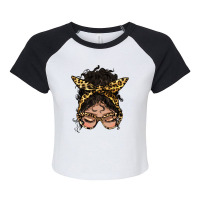 Latina  Messy Bun Raglan Crop Top | Artistshot