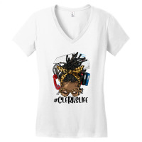 Afro Messy Locs Hair Clerks Life Women's V-neck T-shirt | Artistshot