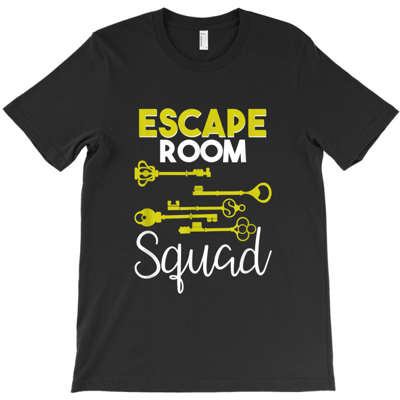 Escape Room Squad Geek Vintage Key Design Lock Team Crew T-Shirt by Vivu991 | Artistshot