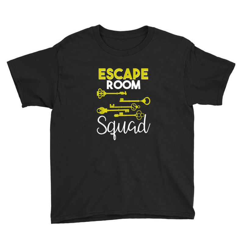 Escape Room Squad Geek Vintage Key Design Lock Team Crew Youth Tee by Vivu991 | Artistshot