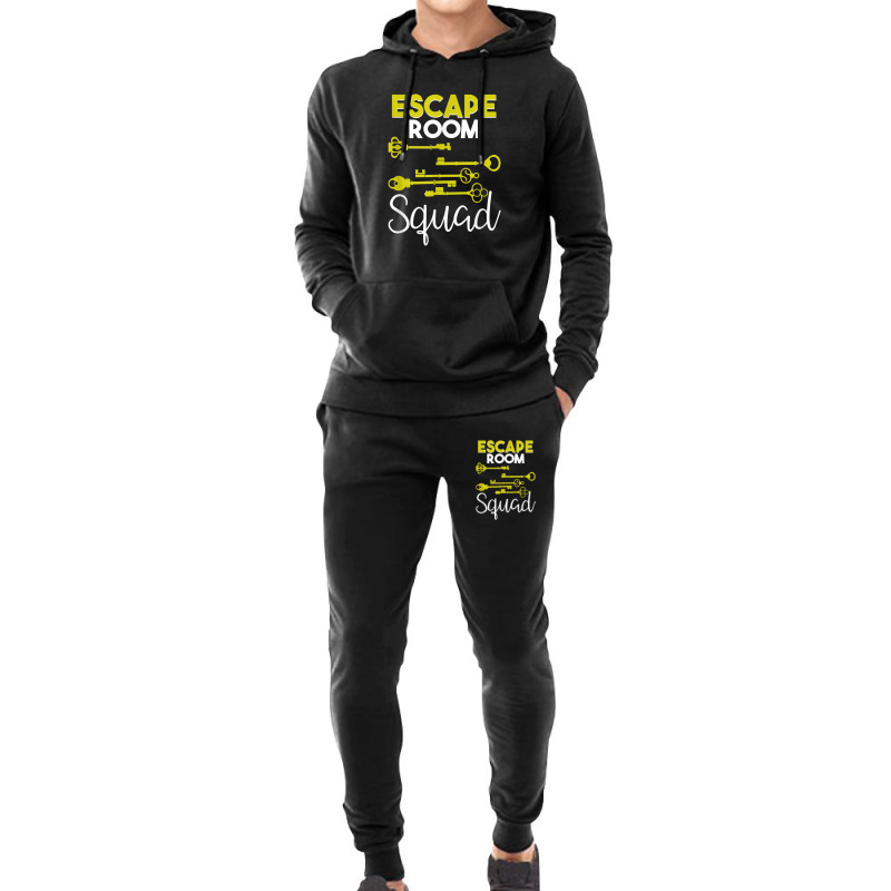 Escape Room Squad Geek Vintage Key Design Lock Team Crew Hoodie & Jogger set by Vivu991 | Artistshot