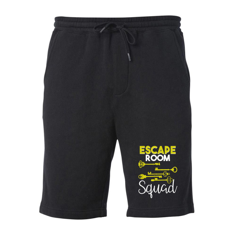 Escape Room Squad Geek Vintage Key Design Lock Team Crew Fleece Short by Vivu991 | Artistshot