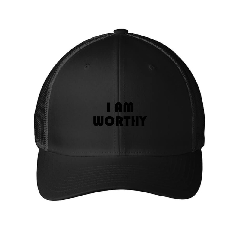 I Am Worthy Mesh Cap | Artistshot