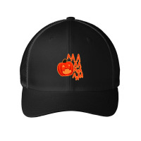 Screaming Pumpkin Mesh Cap | Artistshot