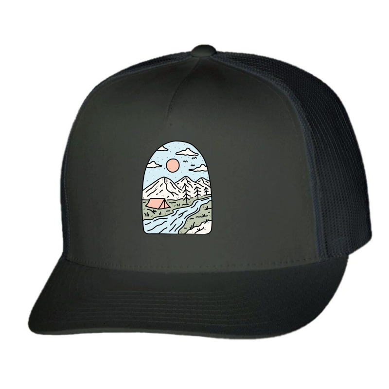 Camping Trucker Cap by Quilimo | Artistshot