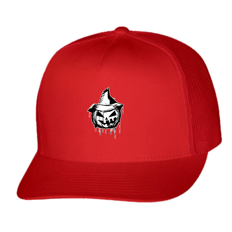 Halloween Divertente Zucca Costum Horror Trucker Cap | Artistshot