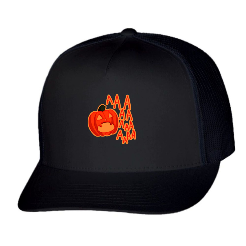 Screaming Pumpkin Trucker Cap by Hatory | Artistshot