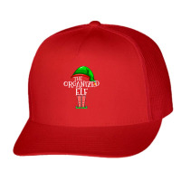 Organized Elf Group Matching Family Christmas Gift Outfit T Shirt Trucker Cap | Artistshot