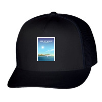 Travel - Shine Isle Beach Trucker Cap | Artistshot