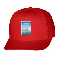 Travel - Beautiful Florida City Trucker Cap | Artistshot