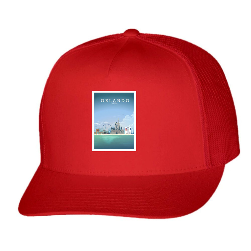 Travel - Beautiful Florida City Trucker Cap by Rcarrollsh | Artistshot