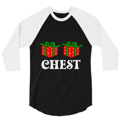 Chest Nuts Matching Chestnuts Christmas 3/4 Sleeve Shirt Designed By Yuh2105