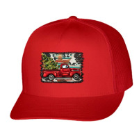 Christmas Truck Trucker Cap | Artistshot